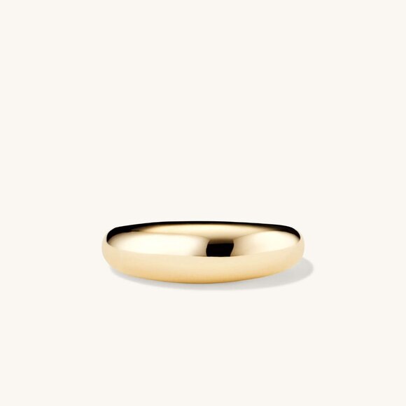SOLD MEJURI Thin Dôme Ring 14k Solid Yellow Gold ***Best Seller! - Picture 4 of 11